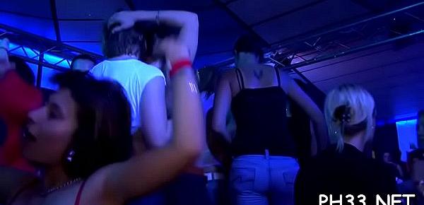  Plenty of group-sex on dance floor